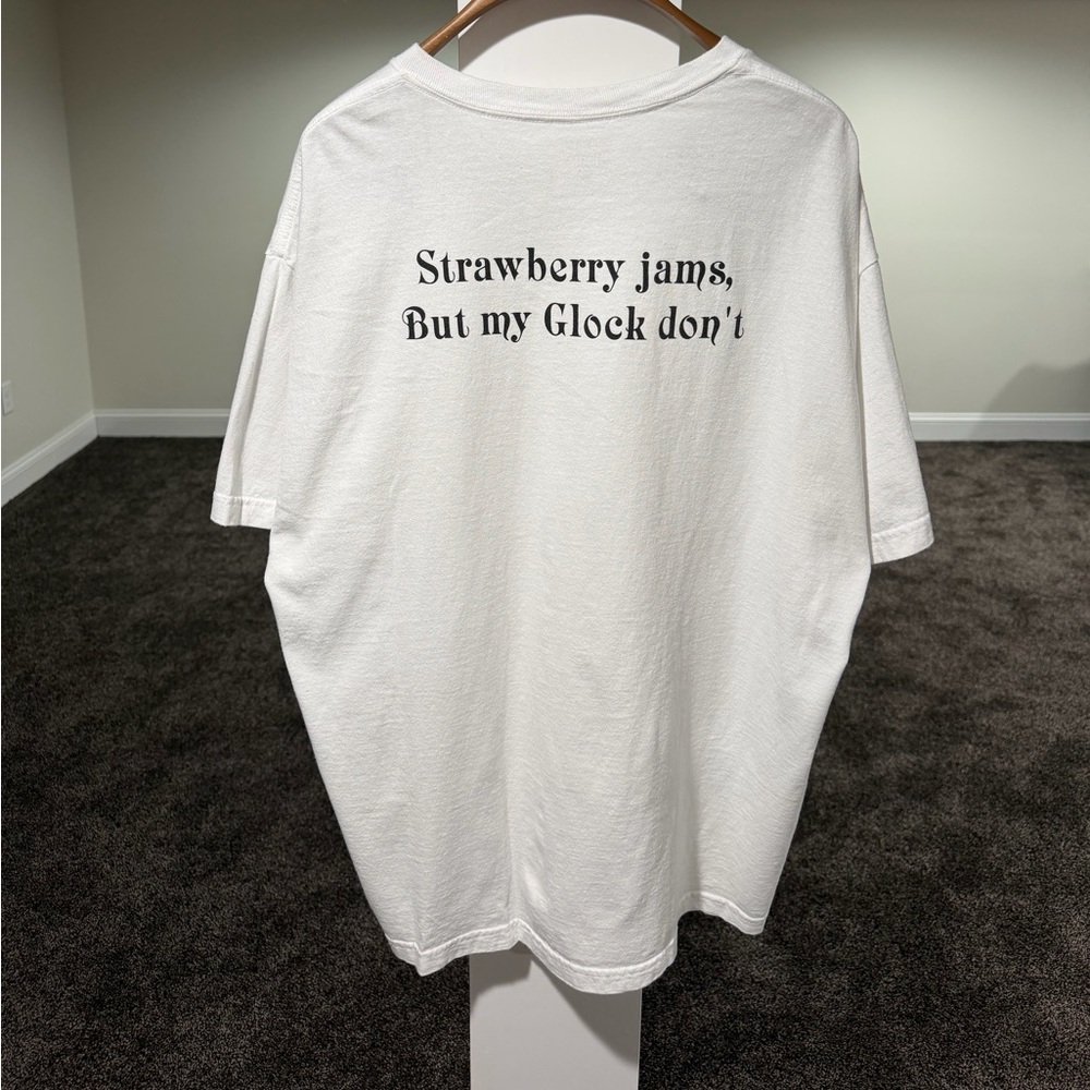 Strawberry Jams but my Glock Don’t x Ben Baller White SS Tee